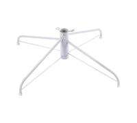 MagiDeal Support pour Sapin de Noël Pliable, Structure Solide, Métal Blanc Antidérapant, pour Sapins Artificiels/naturels, Idéal pour La Maison Ou Le Bureau, Tube de 19 mm x 30 cm