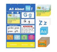 MagiDeal Tableau de poche pour l'apprentissage des lettres, accessoires d'apprentissage de l'alphabet, enseignement interactif amusant des lettres