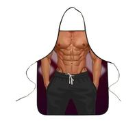 MagiDeal Tablier de cuisine unisexe multifonctionnel pour femme et homme, réglable, idéal pour le jardin, le dessin, le restaurant ou, Homme Musclé