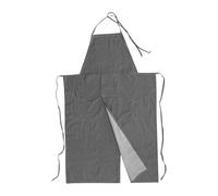 MagiDeal Tablier de poterie à couverture complète, jambe fendue, sangle de cou réglable, slip confortable avec poches pour barman, menuiserie, cuisine, cadeau, Gris