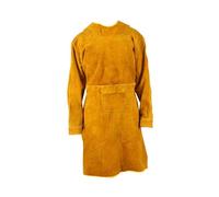 MagiDeal Tablier de soudage vêtements Anti-flamme veste de soudage fermeture à boucle sangle réglable manteau de soudure multifonctionnel vêtements à manches, 120 cm