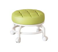 MagiDeal Tabouret de siège à roulettes bas rotatif à 360 ° tabouret de ménage paresseux rond enfants robuste léger tabouret bas à poulie robuste pour salons, Vert