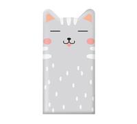 MagiDeal Tampon de Chambre pour Enfants 3D Cartoon Sticker tête de lit de tête de lit Anti Collision Pad pour garçons et Chambre à Coucher, Modèle de Chat Gris