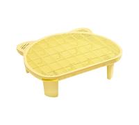 MagiDeal Tapis de litière pour Chat, Tapis de Pied de lit, contrôle de la, Lavable, antidérapant, Tapis de piégeage, Double Couche, piège à litière, Jaune