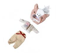 MagiDeal Tenue de Poupée Costume de Poupée Ensemble Miniature Peluche Capuchon Amovible Adapté aux Poupées de Collection Convenant aux Passionnés et Enfants , Vêtements De Cheval