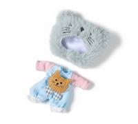 MagiDeal Tenue de Poupée Costume de Poupée Ensemble Miniature Peluche Capuchon Amovible Adapté aux Poupées de Collection Convenant aux Passionnés et Enfants , Vêtements pour Rat