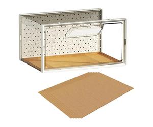 MagiDeal Terrarium pour Reptiles, mangeoire pour Reptiles, Cage de Transport, Habitat Professionnel pour Animaux, Cage pour Geckos, Grand