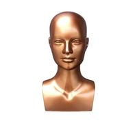 MagiDeal Tête de mannequin homme, présentoir pour perruques avec épaules, pour coiffure, pour foulard, lunettes de soleil, usage personnel, Bronze