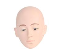 MagiDeal Tête de mannequin pour extensions de cils, réutilisable, en silicone souple, idéale pour la formation en maquillage et les stylistes à domicile