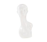 MagiDeal Tête de mannequin, support pour perruque, modèle portable, léger, décoration d'intérieur, présentoir pour chapeaux, porte-chapeaux pour coiffure, Blanc