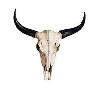 MagiDeal Tête de Taureau tête de Mort tenture Murale crâne de Vache tenture Murale oeuvre Ornement Chambre décoration Murale