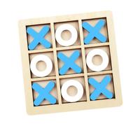MagiDeal Tic TAC Toe Jeu de société et Croix Jeux de société de stratégie Jeu de Table Basse pour intérieur et extérieur Décoration de Table Basse pour, Bleu et Blanc