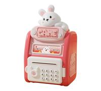 MagiDeal Tirelire électrique ATM, tirelire électronique, pour l'argent, tirelire à verrouillage par mot de passe pour les enfants de 3 à 8 ans, Lapin