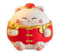 MagiDeal Tirelire en forme de chat porte-, collection de figurines en vinyle, adorable sculpture animale, objet de décoration pour le bureau ou une, Lingot Petit