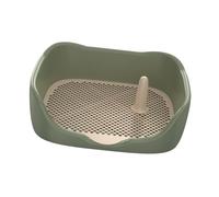 MagiDeal Toilettes pour Chiens, bac à litière en Maille pour l'apprentissage de la propreté, Support de Tapis de Dressage réutilisable pour Animaux de, Vert Grand