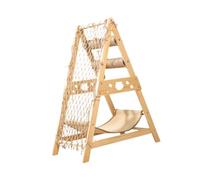 MagiDeal Tour à Chat avec hamac, pour Chats d'intérieur, Aire de Jeux Interactive, Poste à gratter, Center d'activité pour Jouer au Repos