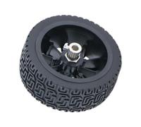 MagiDeal Toy Car Tire Car Robot Roue Pièce pour véhicule modèle DIY Modification des accessoires robustes Remplacement du pneu de roue en caoutchouc, Couplage de 6 Mm