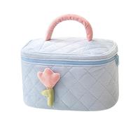 MagiDeal Trousse de maquillage de compacte et mignonne, trousse de toilette de pour petite amie, femme, épouse, maman, Bleu
