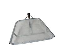 MagiDeal Truelle à tamis, outil agricole portable, tamis métallique à mailles fines pour le sable, idéal pour les châtaignes, le maïs et les dattes, Maille de 0.6 Cm