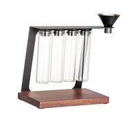 MagiDeal Tubes de rangement pour grains de café, conteneur de stockage avec entonnoir et présentoir intégré pour la vente au détail de cafés.