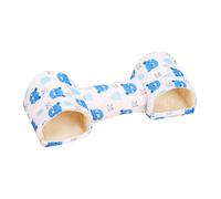 MagiDeal Tunnel de Hamster, Jouet de Lapins, Refuge de Grotte de nid spacieux pour Les Souris, Chinchilla, Petits Animaux, Lapins Nains Rat Gerbil, Bleu