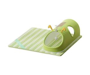 MagiDeal Tunnel de Jeu pour Chat Matelas Jouet Maison Griffoir Surface Sisal Fonction Interactive avec Jouet Suspendu Convient aux Chats d'Intérieur Détente Sommeil, Green, S