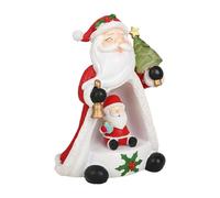MagiDeal Veilleuse de Noël Décoration d'ambiance de Vacances Cadeaux de Noël Uniques pour cheminée Cadeau Décoration de Maison Chambre Vacances, Le Père Noël