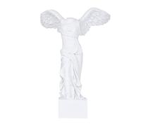 MagiDeal Victoire ailée de Samothrace Statue de Grecque Ornement, Blanche, 16,5x24,5cm