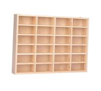 MagiDeal Vitrine de présentation Murale en Bois pour Voiture Jouet à l'échelle 1/64, idéale pour Un Cadeau Artisanal, Rangement Moderne, 24 Compartiments