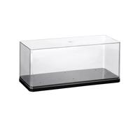 MagiDeal Vitrine en acrylique à l'échelle 1:24, boîte de comptoir transparente et décorative pour maquettes et objets de collection, Noir