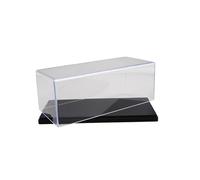 MagiDeal Vitrine transparente en acrylique, rangement de protection pour voitures à l'échelle 1:43, empilable, boîte de présentation, vitrine pour figurines de, Noir 15x7.6x6.3cm
