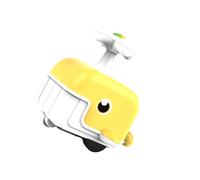 MagiDeal Voiture jouet à pousser et à faire avancer, véhicule jouet, dessin animé, apprentissage pour enfants, coulissant, pousser et aller, éducation précoce, Jaune