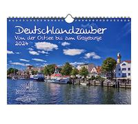 Magie d'Allemagne de la mer Baltique aux monts Métallifères Format A4 Calendrier pour 2024 Vacances Voyage Allemagne - Seelenzauber