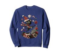 Magie de Chat de Noël avec Cadeaux Sweatshirt