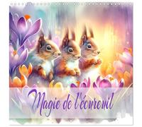 Magie de l'écureuil (Calendrier mural carré 2026 30x30 cm) Calendrier double avec une page pour vos prises de notes: Les merveilles des écureuils au fil des saisons.