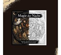 Magie der Nacht: Halloween Mandala zum Ausmalen für Jugendliche und Erwachsene