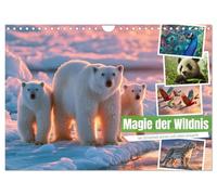 Magie der Wildnis (Wandkalender 2026 DIN A4 quer), CALVENDO Monatskalender: Ein atemberaubender Tierkalender, der die majestätische Vielfalt unserer Natur in beeindruckenden Bildern zeigt.