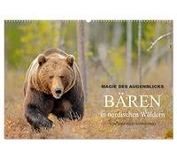 Magie des Augenblicks - Bären in nordischen Wäldern (Wandkalender 2026 DIN A2 quer), CALVENDO Monatskalender: Eindrucksvolle Bildern von den ... fotografiert von Winfried Wisniewski