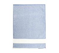 MAGIE DI CASA Torchon Grand Prix 50 x 70 cm avec étamine à broder - 100 % coton - Fabriqué en Italie. (Bleu)