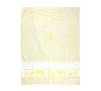 MAGIE DI CASA Torchon Milk Cheese 50 x 70 cm avec étamine à broder - 100 % coton - Fabriqué en Italie. (Jaune)