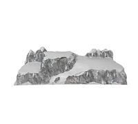 Magie di Natale Base pour scène de village de Noël Arlberg Montagne en relief enneigé 120 cm