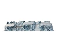 Magie di Natale Base pour scène de village de Noël Longhorn Montagne en relief enneigé 120 cm