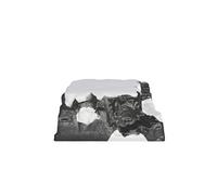 Magie di Natale Base pour scène de village de Noël paysage montagne en relief enneigé 25 cm