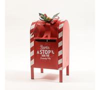 Magie di Natale Boîte aux lettres Père Noël pour lettres couleur rouge décoration de Noël