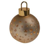Magie di Natale Boule d'arbre de Noël en verre doré avec lumière LED Ø 15 cm