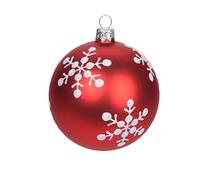 Magie di Natale boules de sapin de Noël en verre pendentif décoré (6 boules de 10 cm)