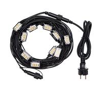 Magie di Natale Chaîne stroboscopique 10 LED effet flash lumière stroboscopique extérieur décoration de Noël (lumière multicolore)