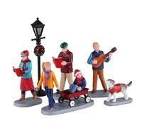 Magie di Natale Chœur de Noël avec figurines en polyrésine pour village de Noël Lot de 6 figurines