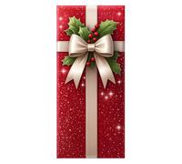 Magie di Natale Couvre-porte décoration de Noël porte rideau 90 x 215 cm (style 7)