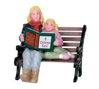 Magie di Natale Décoration de livre d'histoire de Noël pour village de Noël et crèche, en résine de 5 cm